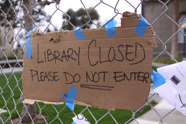 Library-closed-sign